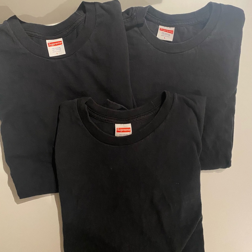 Supreme t-shirt 3 pack